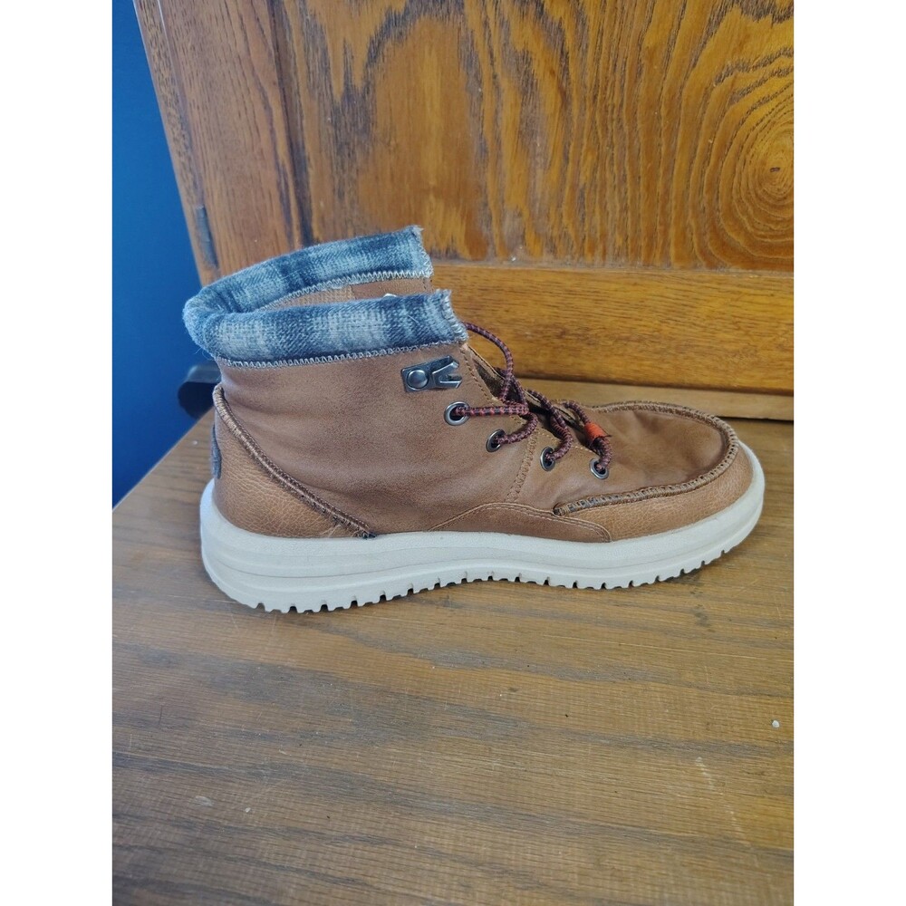 Hey Dude Kids Boy's Bradley Classic Sneaker Walnut Size 5 - Picture 4 of 8